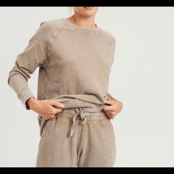 Longline pullover and joggers. 100% terry cotton - Picture 2 of 4